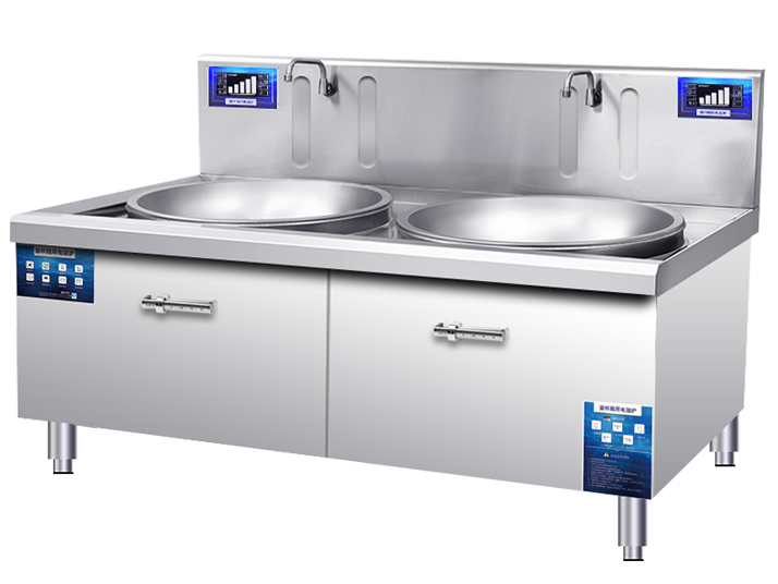 大功率電磁爐-電磁雙頭大炒爐 大功率電磁爐-電磁雙頭大炒爐